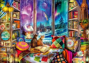 Пазл Ravensburger Winter Reading Nook 1000 деталей, от 12 лет, многоцветный - Фото 1