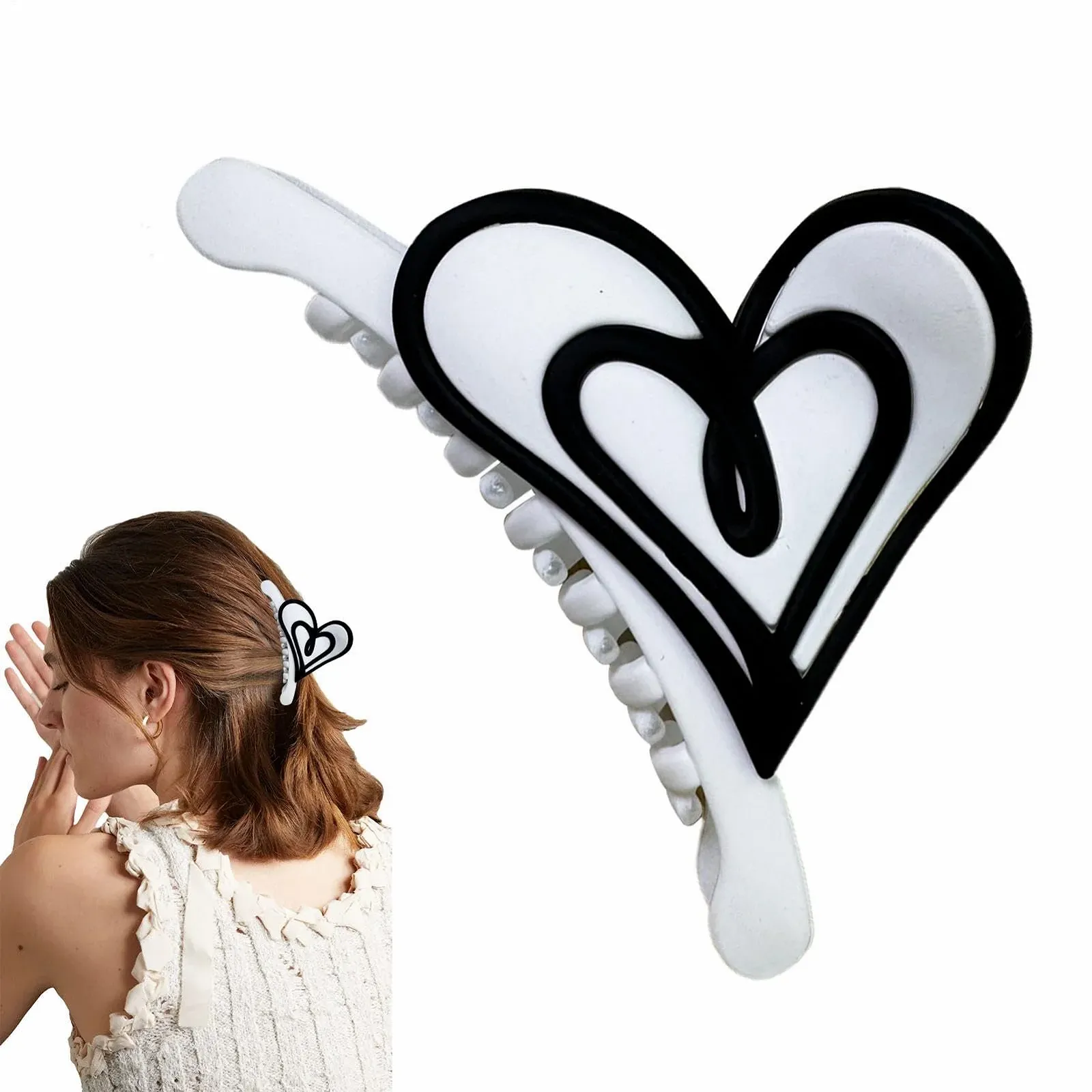 Зажим для хвостика Nixiara, краб для длинных волос, милый фиксирующий зажим, яркие цвета для спорта, свиданий, выходов, фото №1