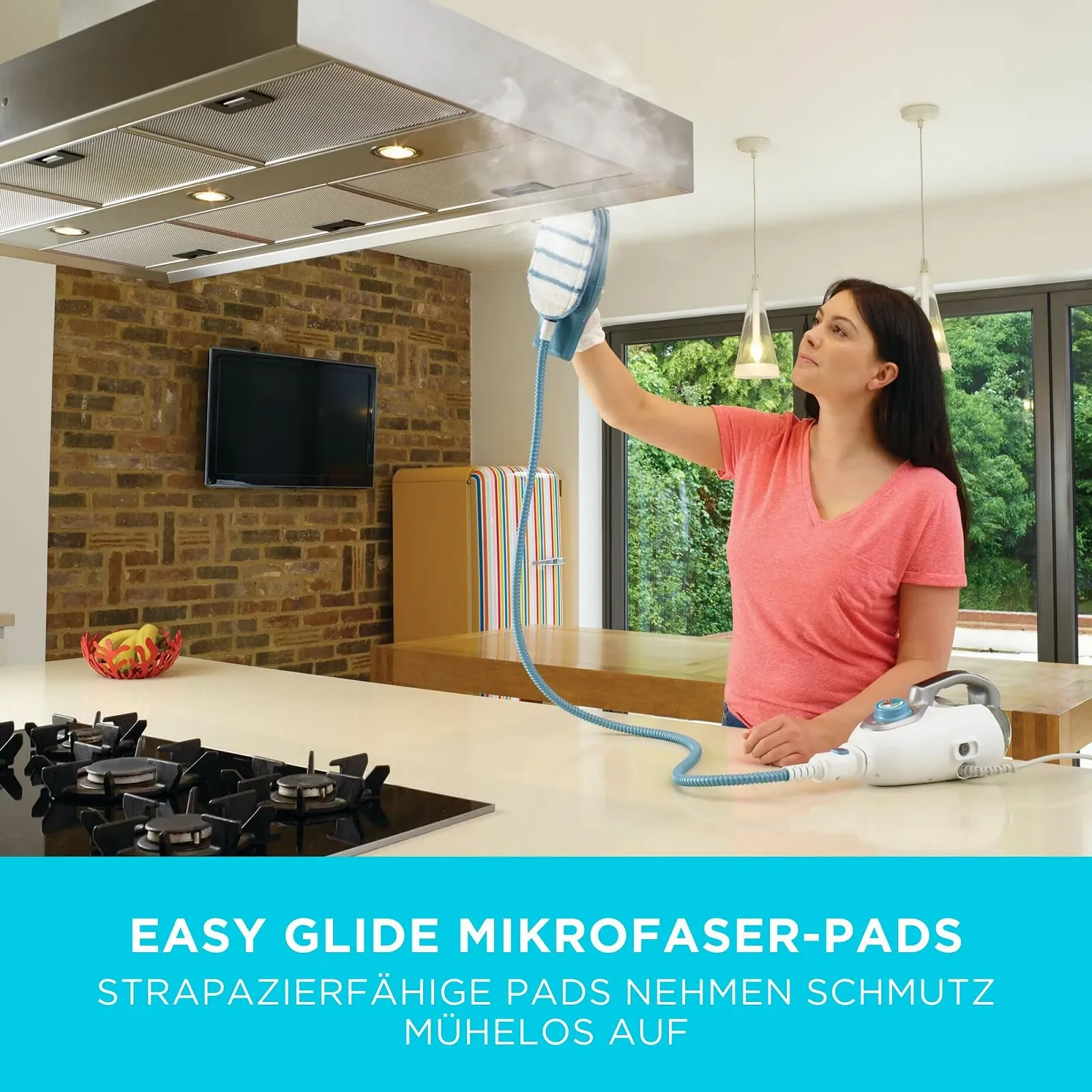 Парова швабра BLACK+DECKER BHSM166DSM-QS 2-в-1 SteaMitt з 11 аксесуарами, фото №9