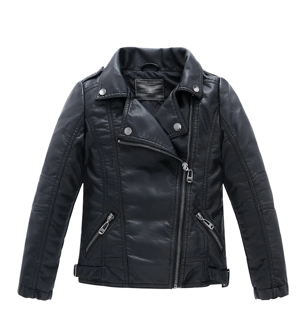 Куртка YOUNGSOUL Шкіряна Байкерська Мотоциклетна Дитяча Зі штучної шкіри, фото №1