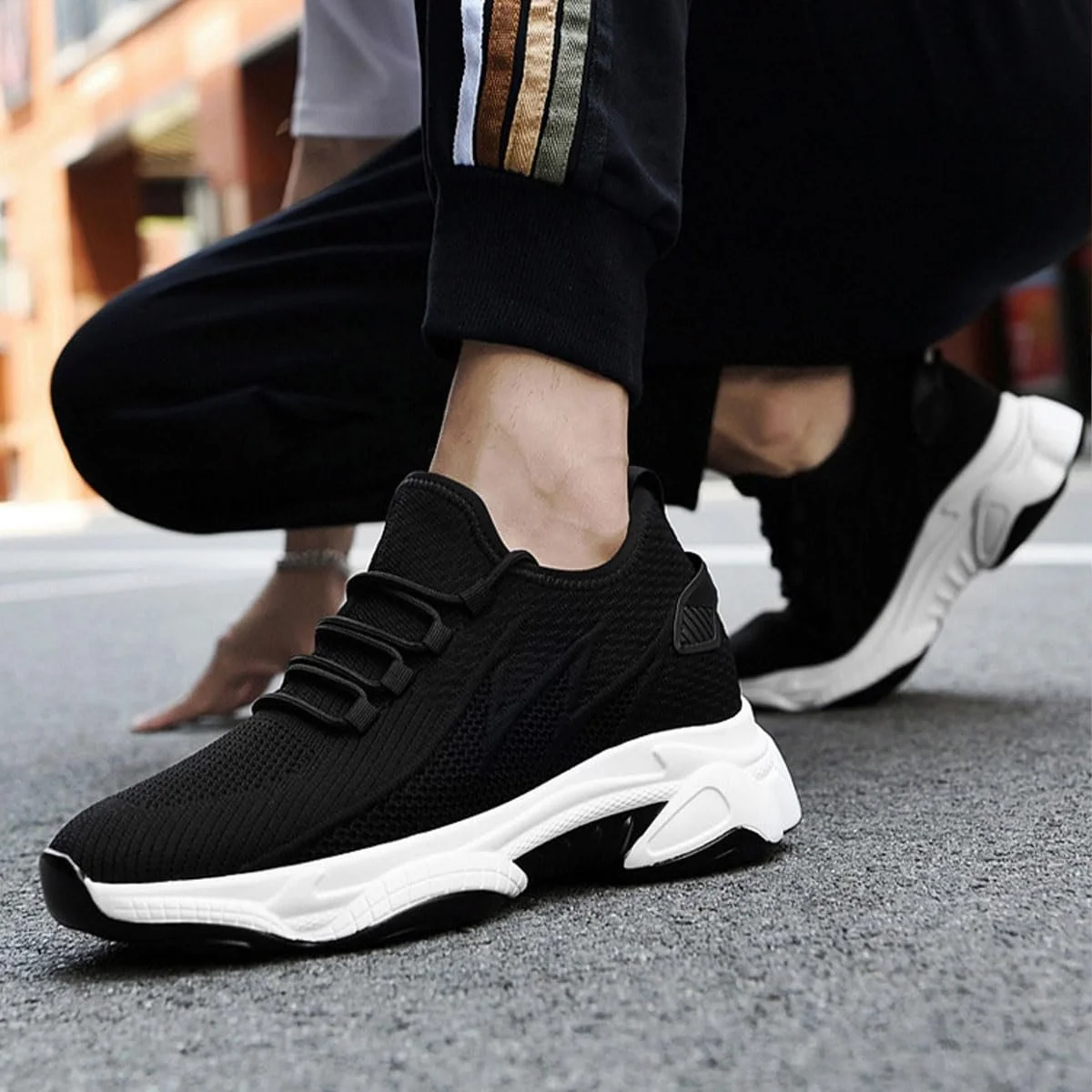 Кросівки Elevate Чоловіче взуття The Larger 10 cm, Ортопедична підкладка Невидима збільшуюча висоту, фото №4