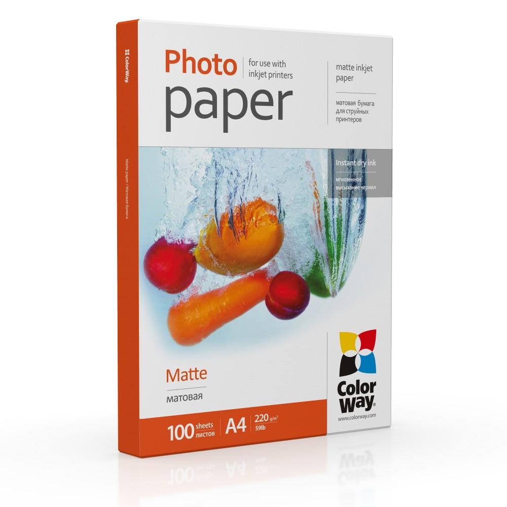Фотобума CW матова 220г/м2 A4 100л PM220100A4, фото №1
