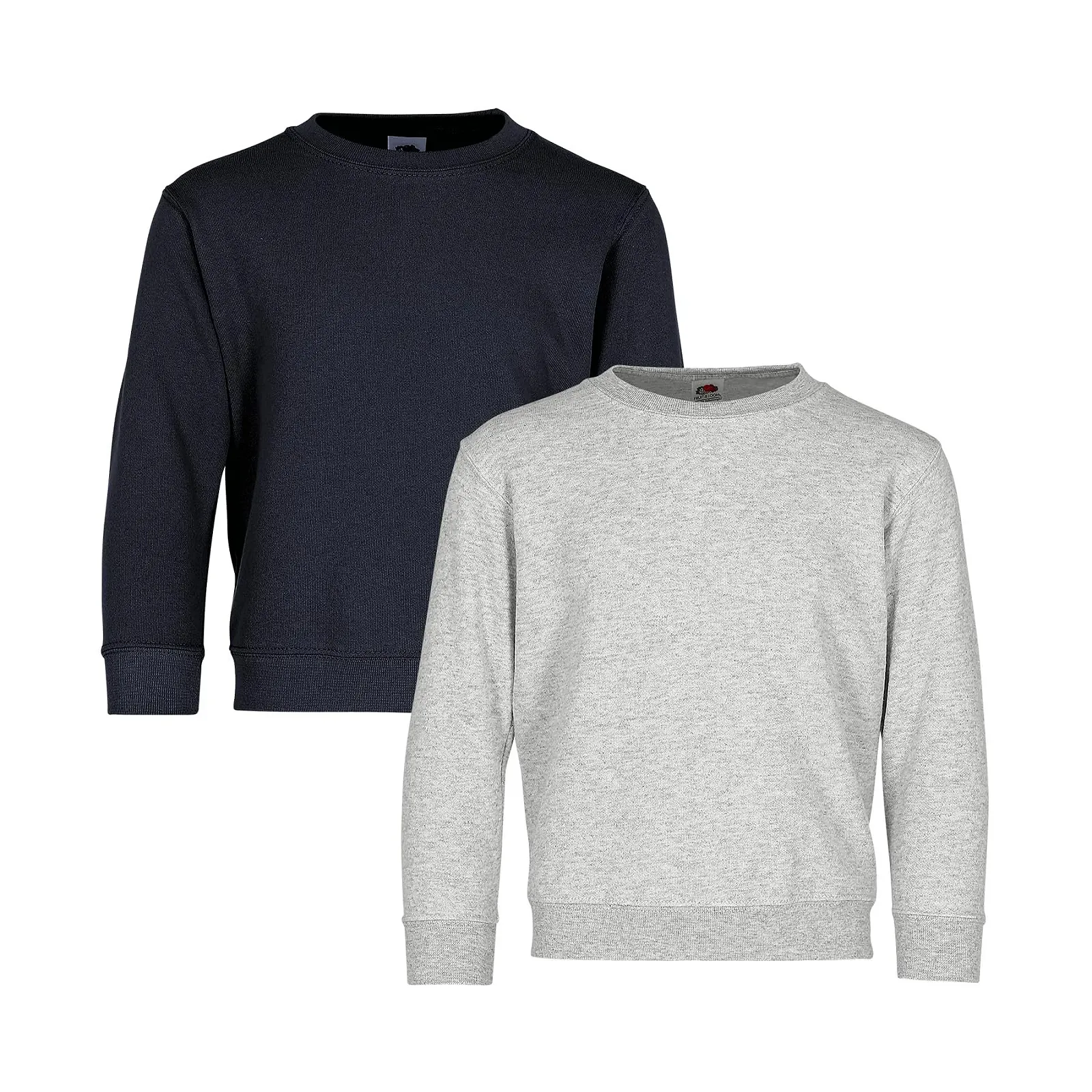 Комплект дитячих класичних світшотів Fruit of the Loom, 2 шт. + Текстильна тканинна сумка, фото №1