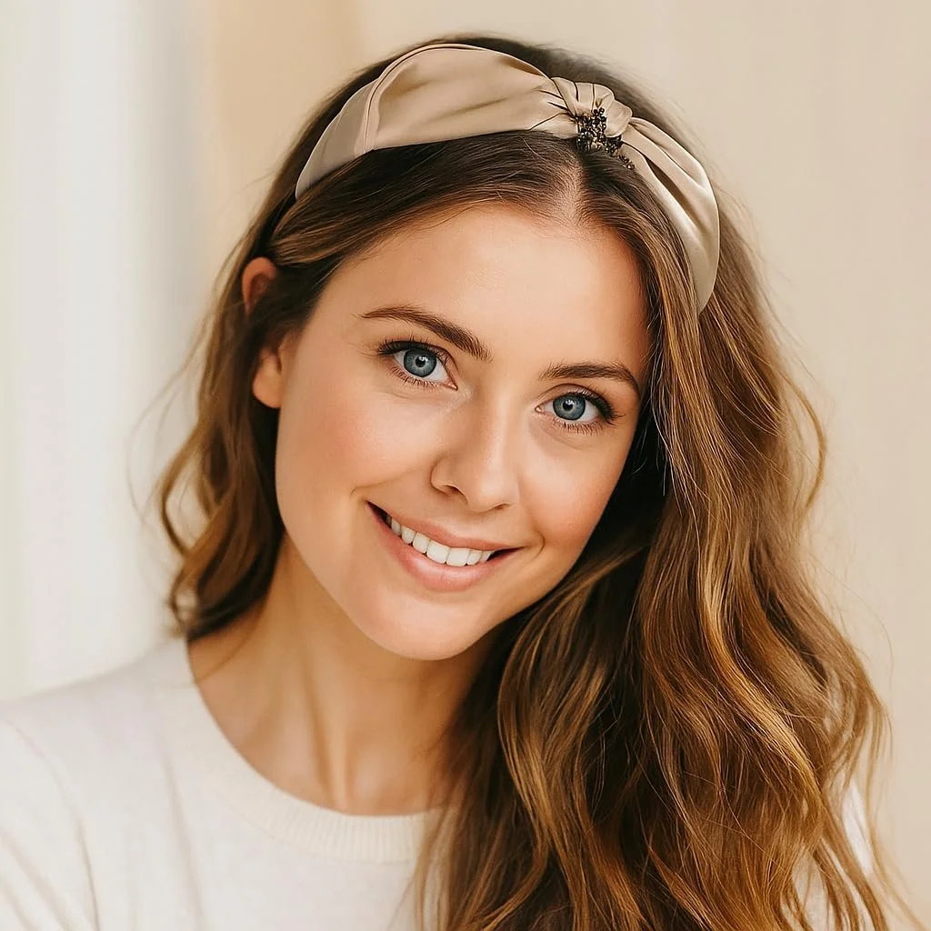 Пов'язка на голову WANYI Атласна, фото №2 Пов'язка на голову WANYI Атласна, фото №2