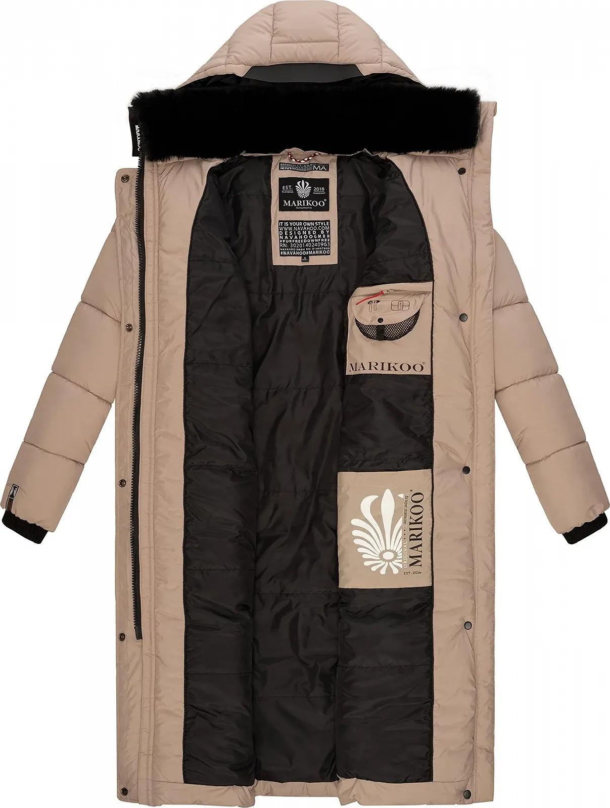 Пальто зимнее MARIKOO Reliziaa Женское Теплое стеганое, фото №4 Пальто зимнее MARIKOO Reliziaa Женское Теплое стеганое, фото №4