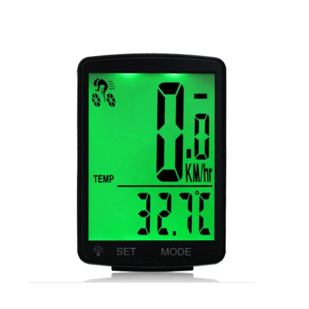 Велокомпьютер Wireless Green LCD Backlight 20 Functions 3 Inch, фото №1