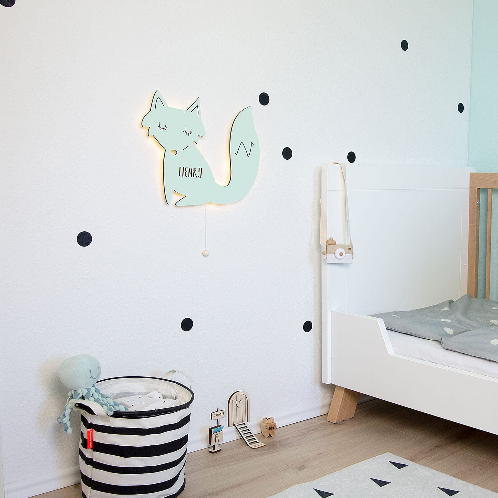 Нічник Hellomini Дитяча Спальня Лампа Нічник З Індивідуальною Конфігурацією З Ім'ям Дитини Колір та Комплектація Оригінал Hellomini [Енергетичний Клас A++], фото №3