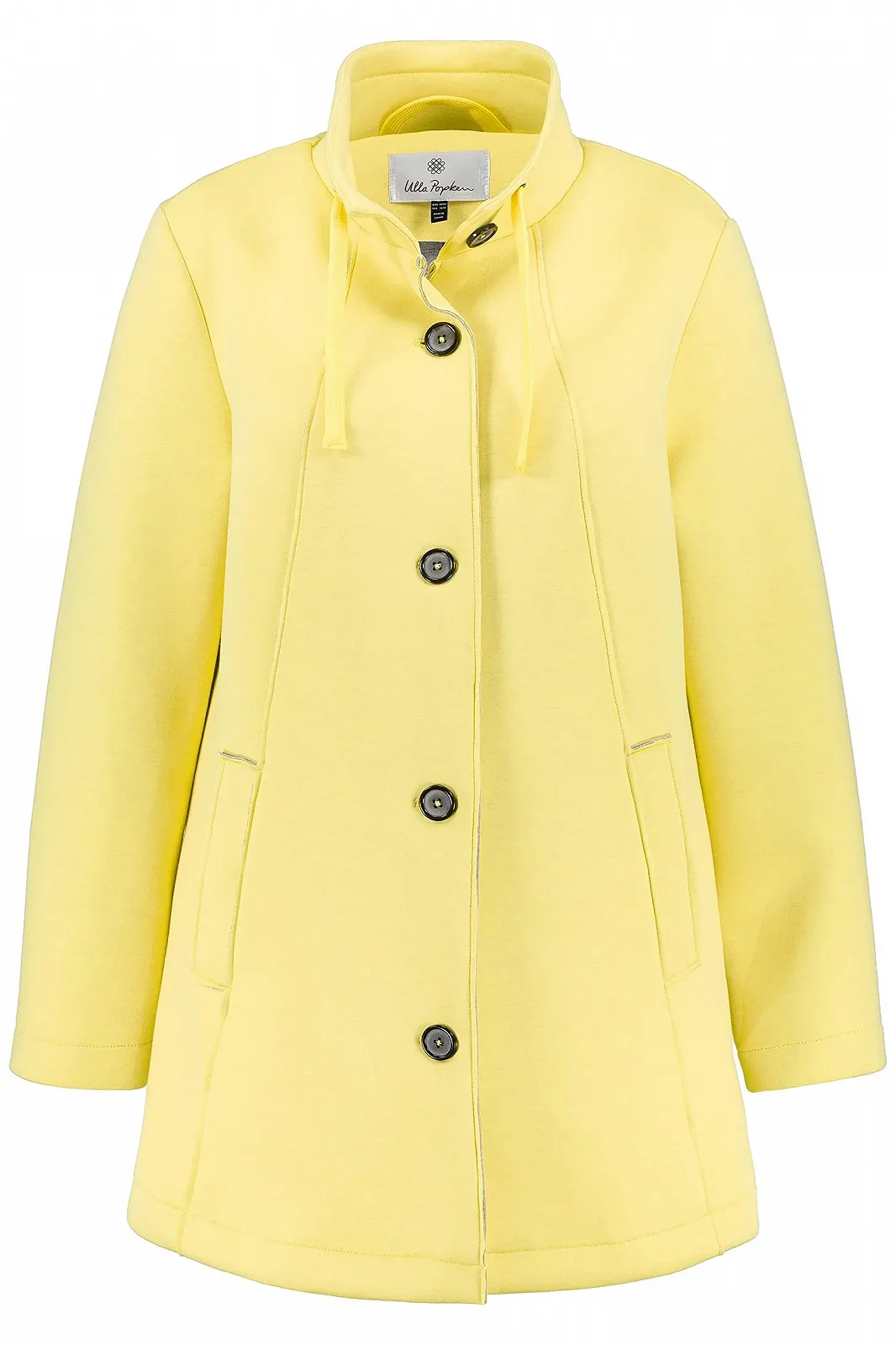 Жіноча куртка Ulla Popken Scuba Open Edge A-Line зі стійкою-коміром, фото №2 Жіноча куртка Ulla Popken Scuba Open Edge A-Line зі стійкою-коміром, фото №2