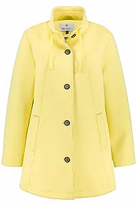 Жіноча куртка Ulla Popken Scuba Open Edge A-Line зі стійкою-коміром synthetic.ua - Фото 1