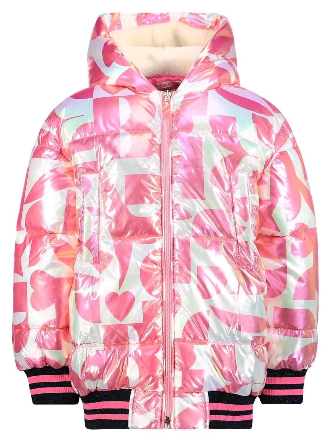 Куртка Sherpa Fleece Gifts Treat для дівчат, фіолетова, м'яка, тепла, фото №1