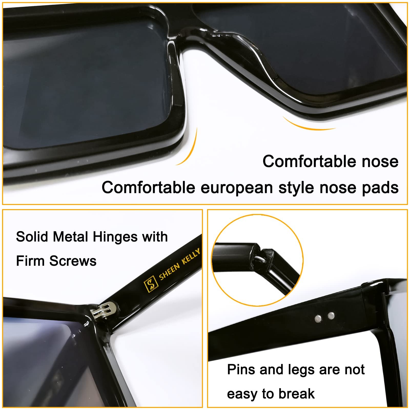 Сонцезахисні окуляри Плоскі Shield Поляризовані Вінтажні, фото №7