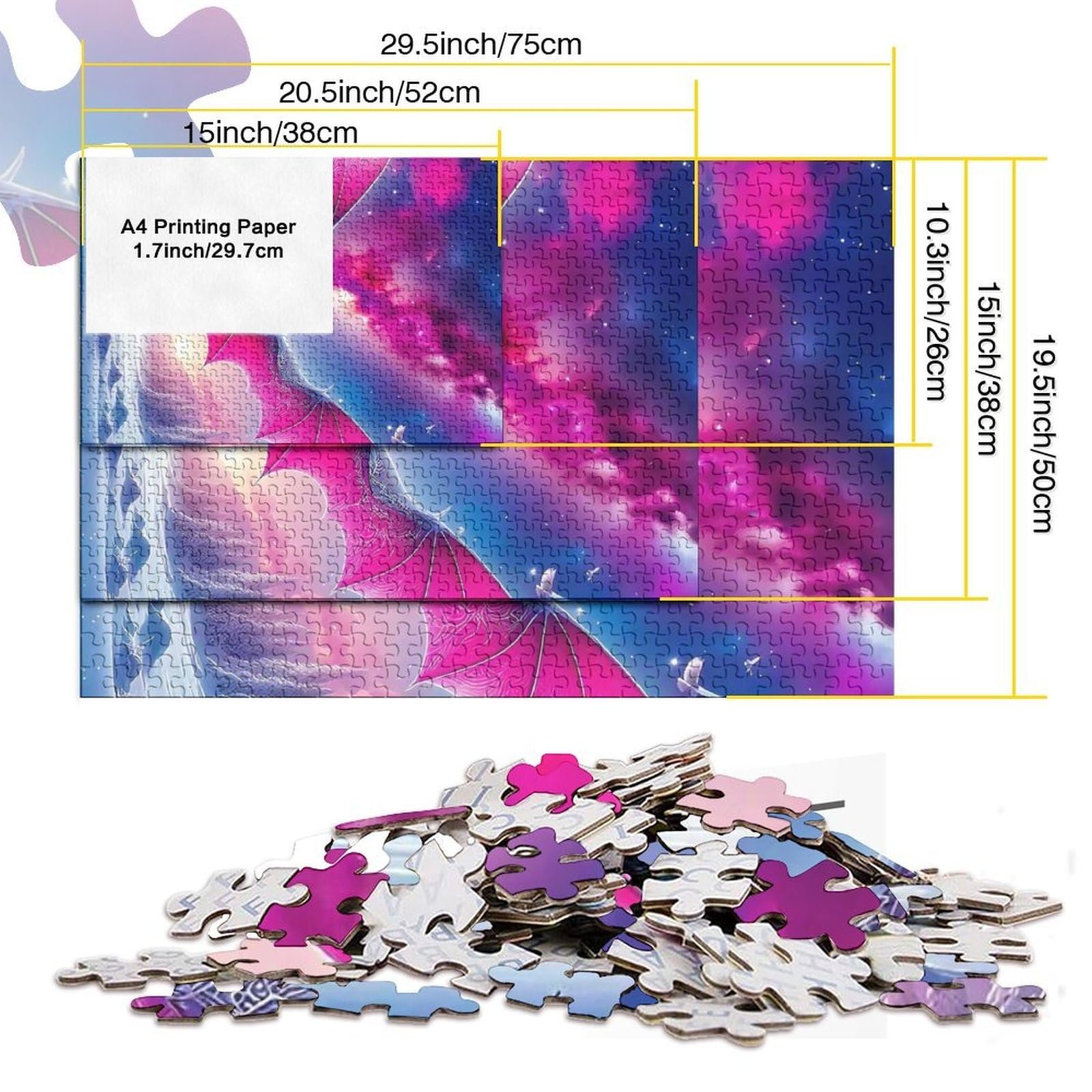 Пазл Летучая мышь 1000 деталей 70 x 50 см, фото №6