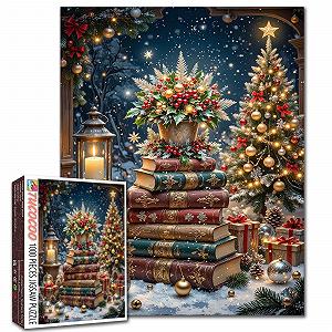 Пазл Christmas Books and Tree 1000 деталей 50 x 70 см - Фото 1