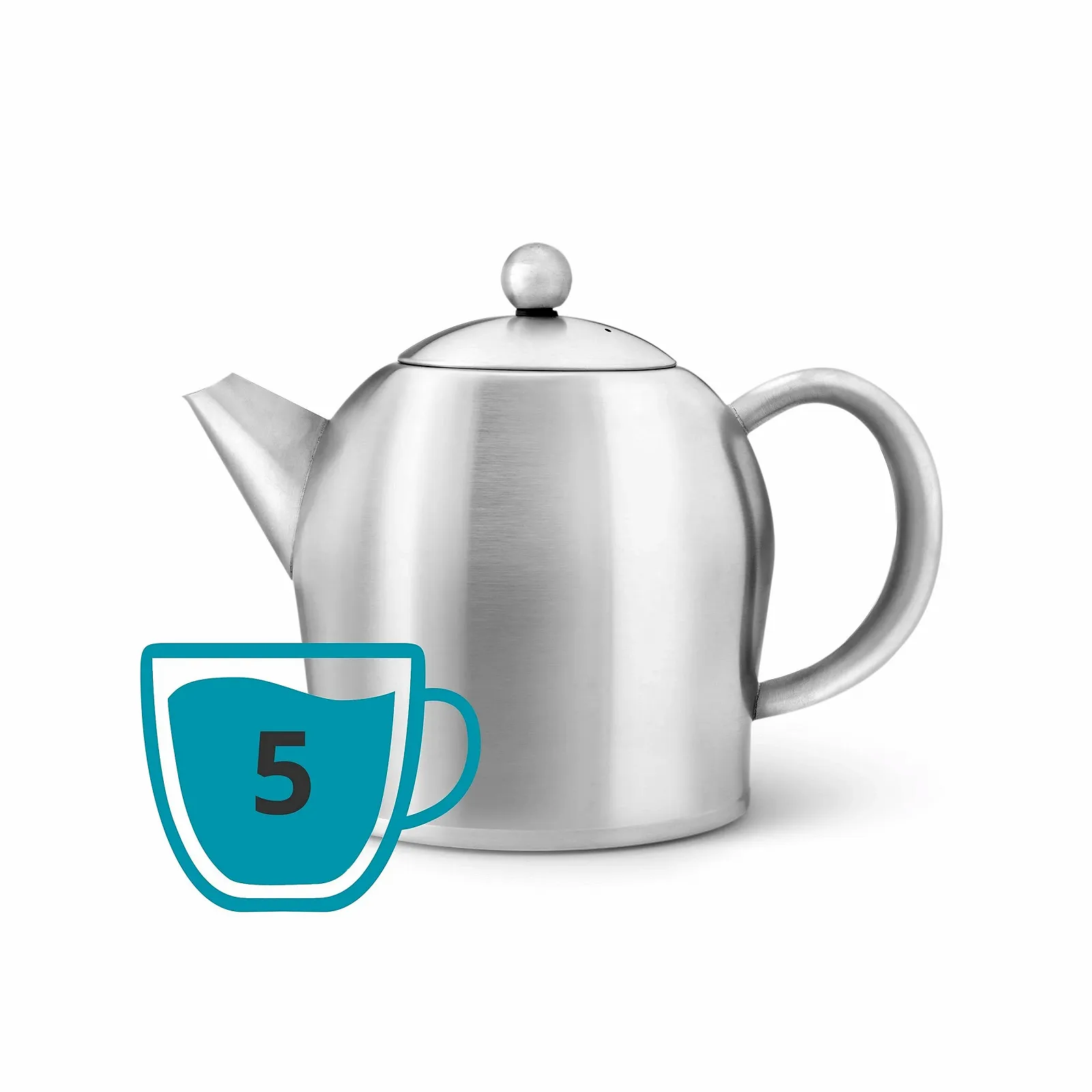 Чайник-заварник Bredemeijer Santhee 1.0 л Нержавіюча сталь Матове срібло, фото №4