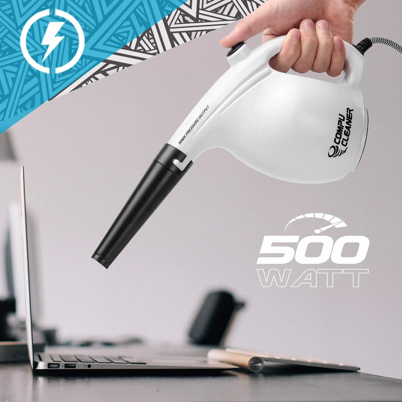 Електрична повітродувка CompuCleaner 500 Вт для чищення електроніки, фото №6