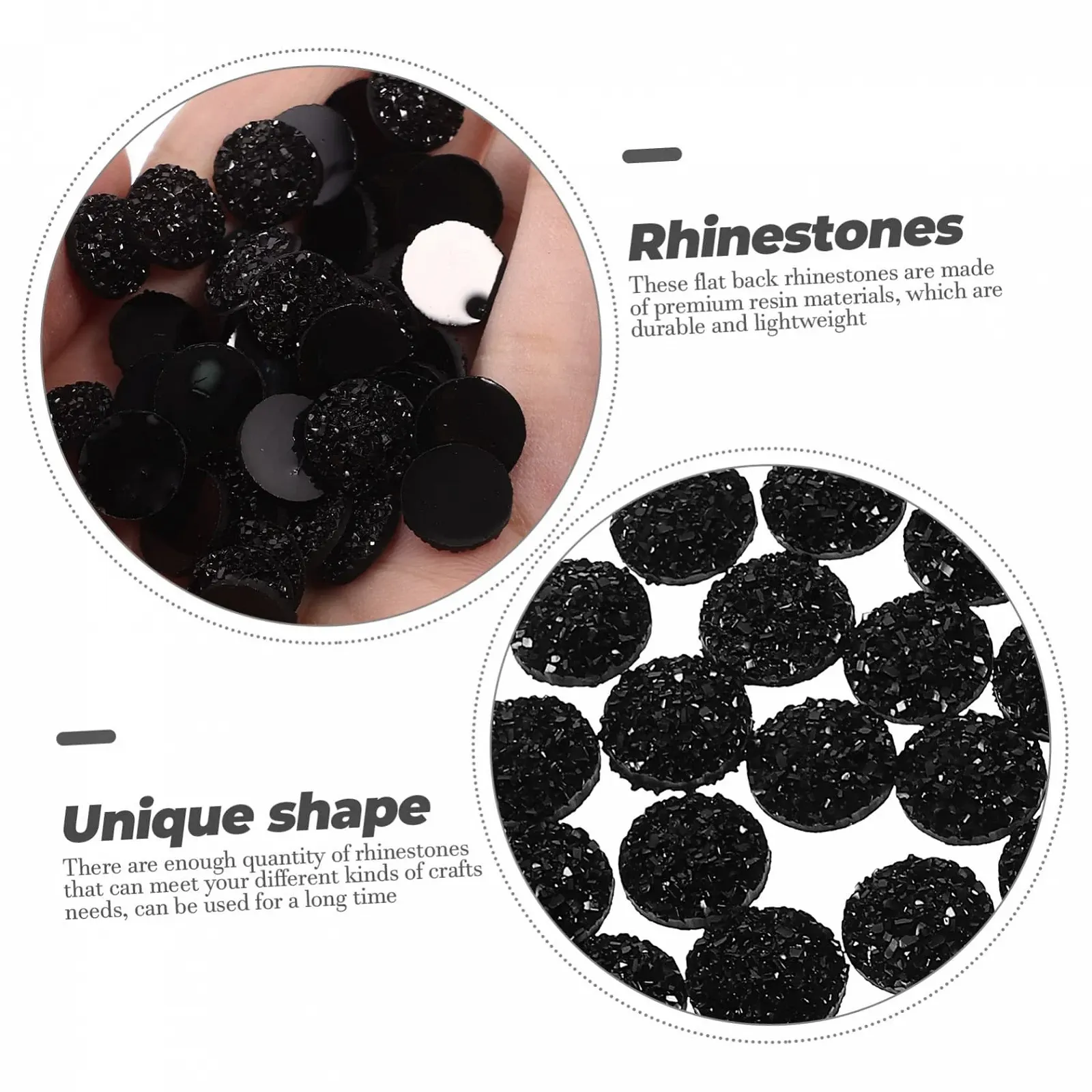 Стрази Мікс DECHOUS 400 штук, опалітові, для манікюру, фото №5