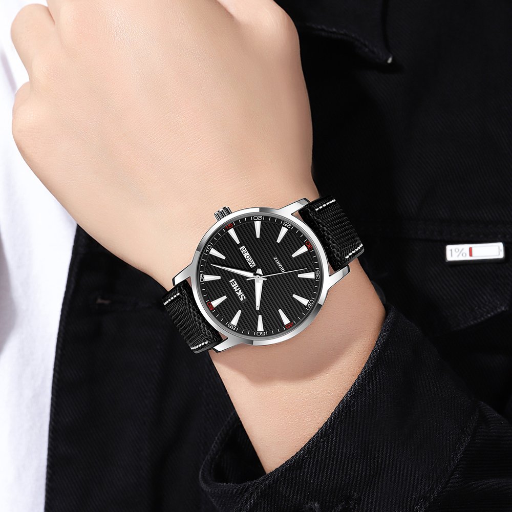 Годинник Skmei 9303SIBK Silver-Black, фото №4