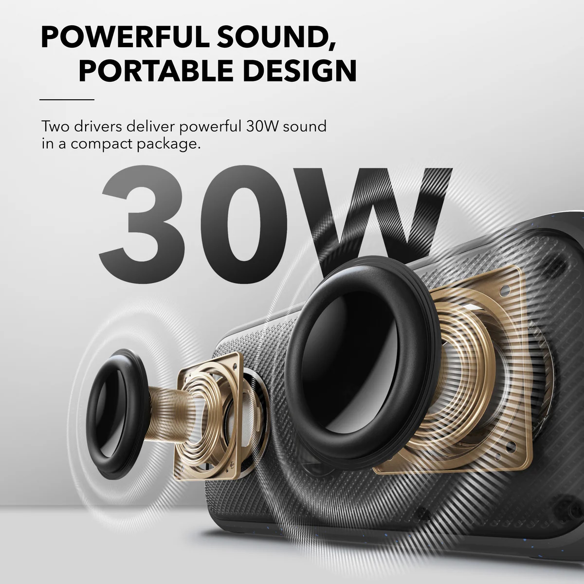 Портативна колонка Anker Soundcore Motion 300 Blue Hi-Res LDAC 30Вт IPX7 Bluetooth 5.3 (Soundcore Motion 300), фото №4
