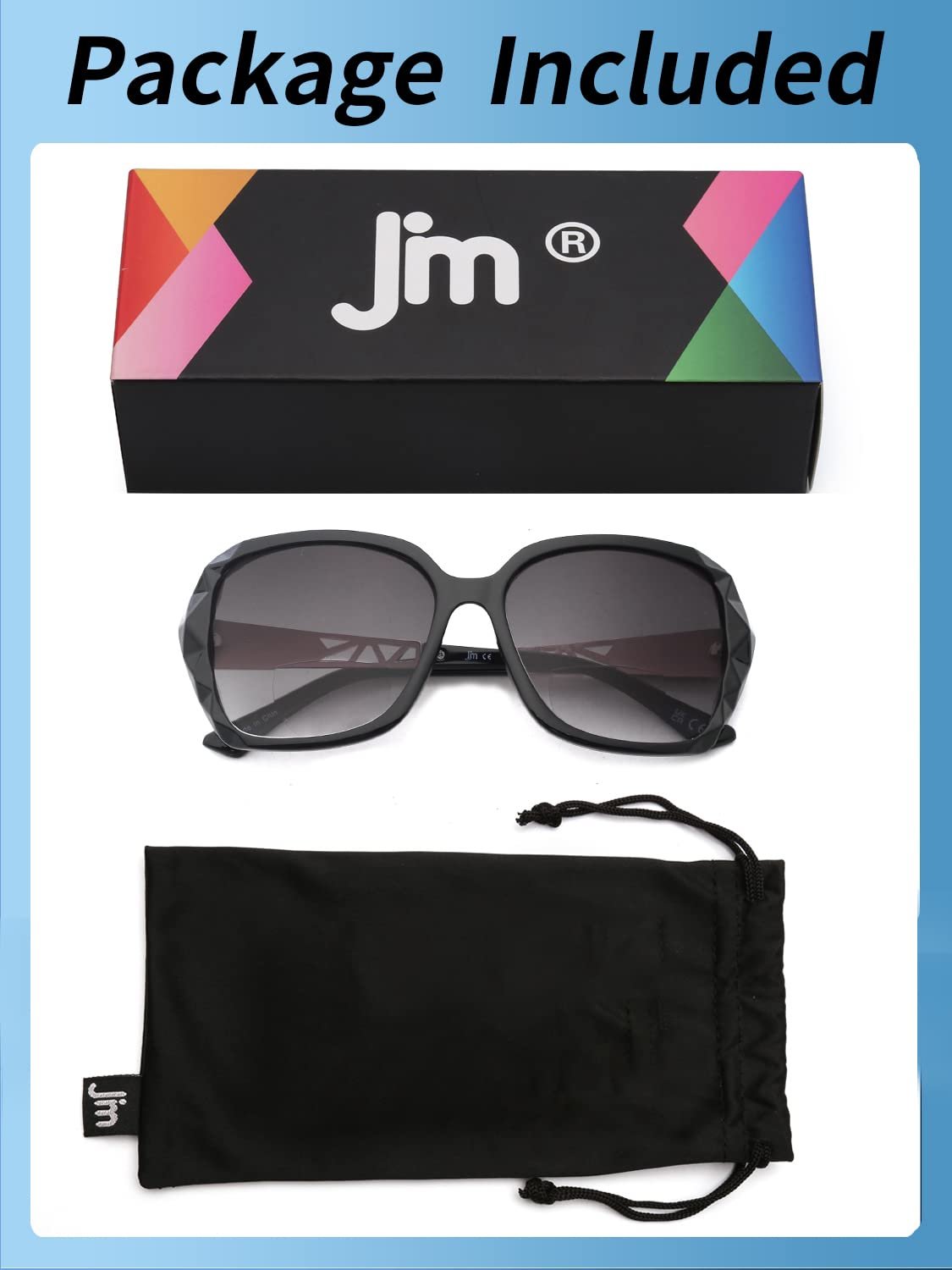 Сонцезахисні окуляри для читання JM Bifocal, великі лінзи для читання від сонця для жінок із захистом від ультрафіолету для використання на вулиці, фото №7 Сонцезахисні окуляри для читання JM Bifocal, великі лінзи для читання від сонця для жінок із захистом від ультрафіолету для використання на вулиці, фото №7