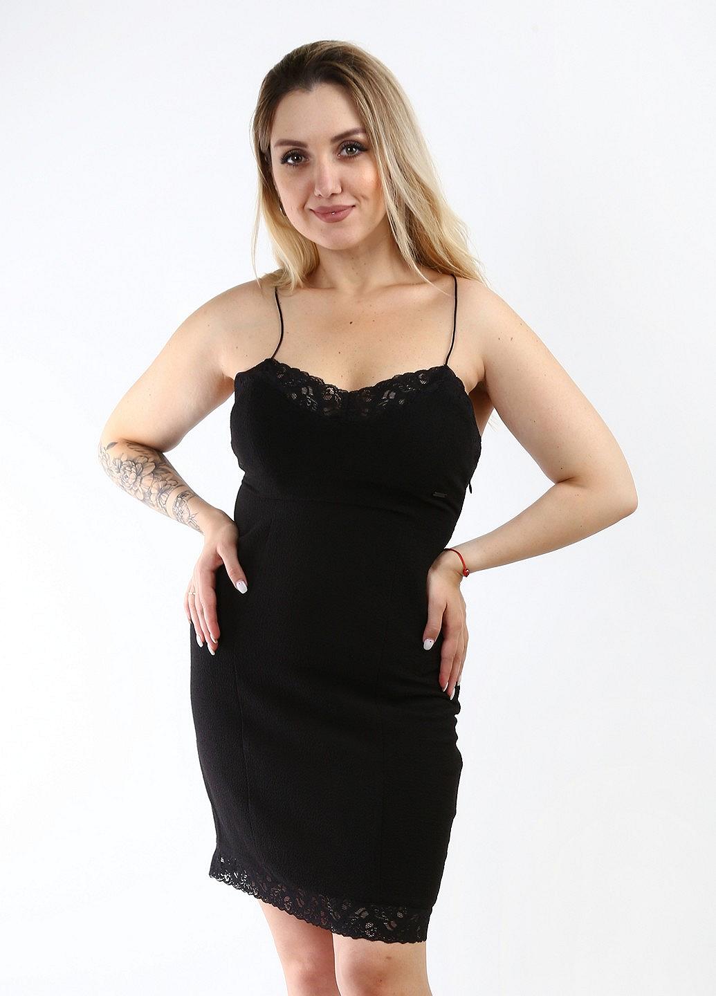 Платье GUESS S Черный (GDG-w44k80w55xG0N-Black), фото №1