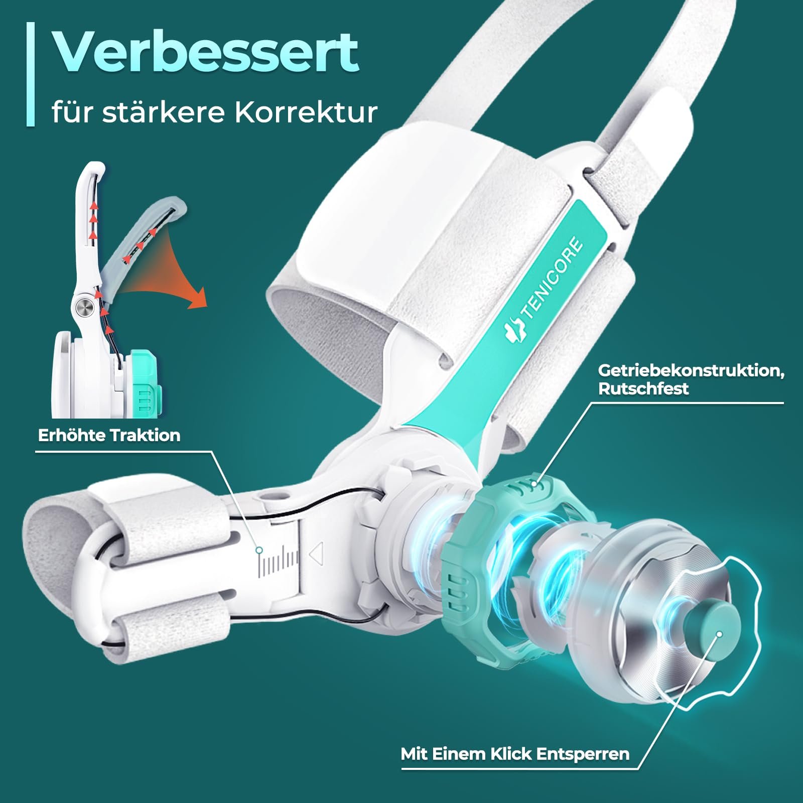 Шина для корекції великого пальця стопи з регульованою кнопкою Hallux Valgus, фото №3 Шина для корекції великого пальця стопи з регульованою кнопкою Hallux Valgus, фото №3