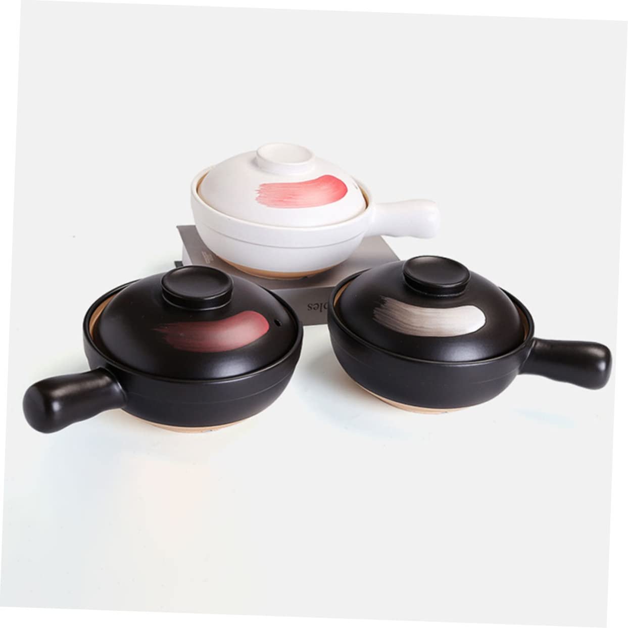 Ковш-жаровня керамічний термостійкий Для газових плит Енергоощадна Нековзна Малий формат, фото №6