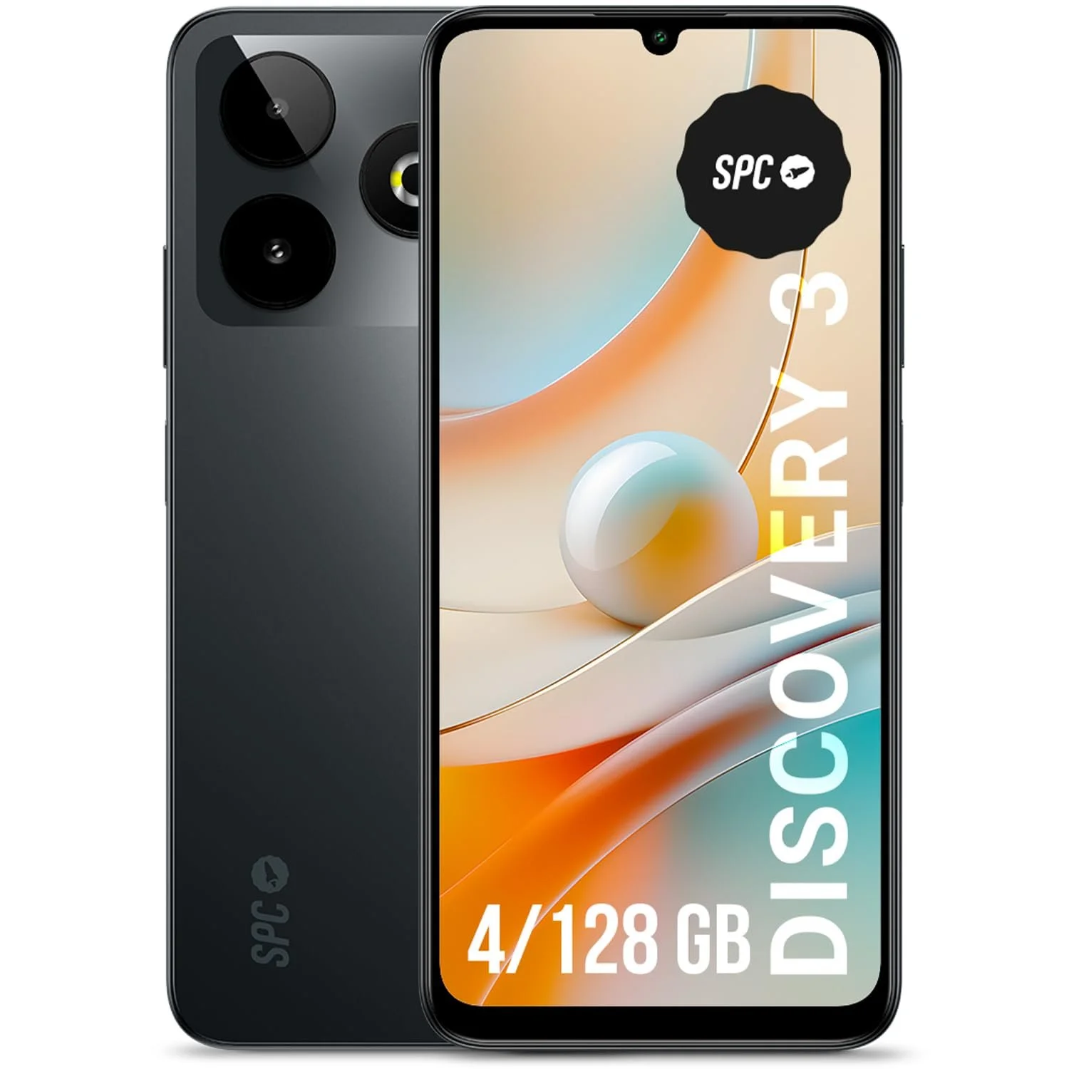Смартфон SPC Discovery 3 6.8" IPS 120 Гц 4/128 ГБ 50 Мп NFC 5000 мАг Dark Matter, фото №1 Смартфон SPC Discovery 3 6.8" IPS 120 Гц 4/128 ГБ 50 Мп NFC 5000 мАг Dark Matter, фото №1