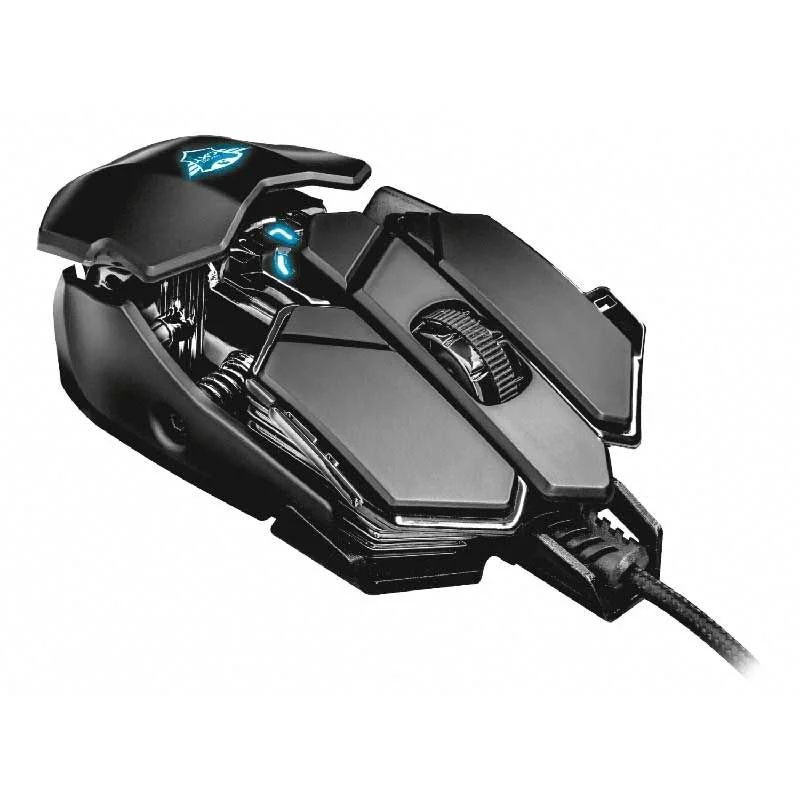 Ігрова дротова миша Trust GXT 138 X-Ray / USB / 4000 DPI / 10 кнопок / RGB підсвітка / Чорна, фото №4 Ігрова дротова миша Trust GXT 138 X-Ray / USB / 4000 DPI / 10 кнопок / RGB підсвітка / Чорна, фото №4