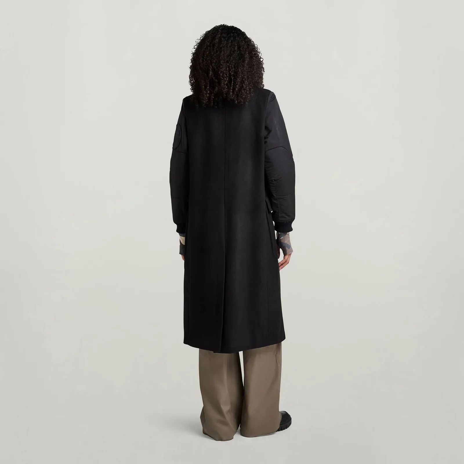 Жіноче пальто G‑Star Wool Long Coat Dark Black - M, фото №3 Жіноче пальто G‑Star Wool Long Coat Dark Black - M, фото №3