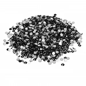 Стразы для ногтей ручной работы, 2 упаковки, черные - Фото 1