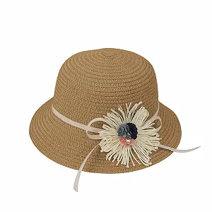 Соломенная шляпа и сумка для девочек YJZQ, Летняя солнцезащитная synthetic.ua - Фото 1