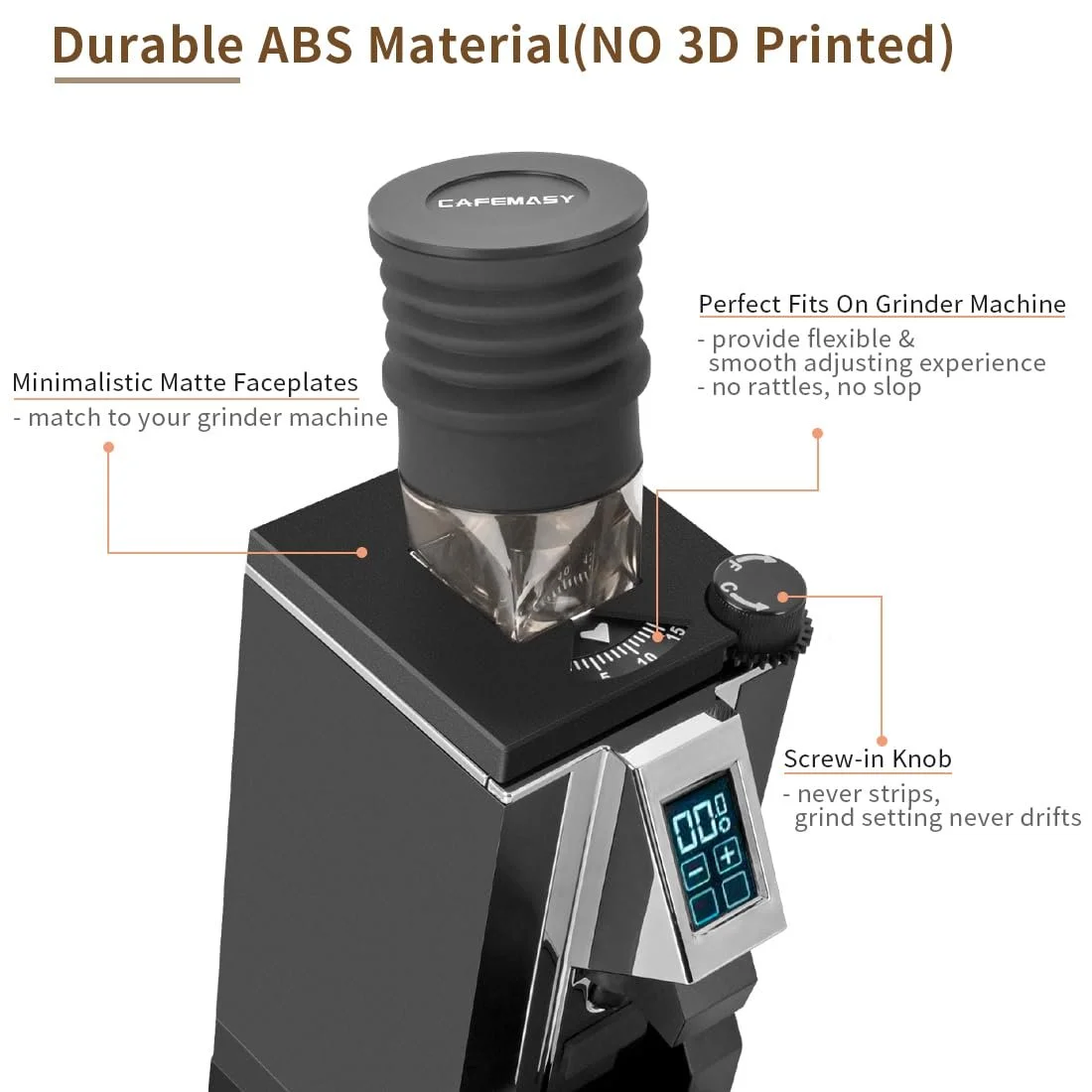 Кавомолка Eureka Mignon Регулювальне колесо налаштування помелу, фото №3