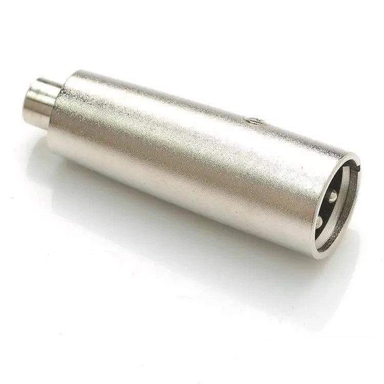 Перехідник аудіо Lucom XLR 3p-RCA M/F адаптер Metal корпус металік (62.09.8039), фото №2