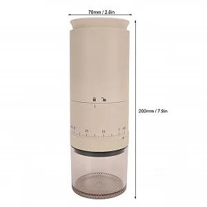 Электрическая кофемолка Automatic 38 скоростей USB аккумуляторная (Черный) synthetic.ua - Фото 1