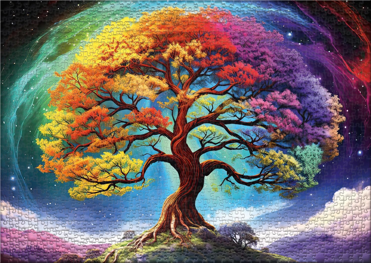 Пазл Ulmer Puzzleschmiede Rainbow Tree 1000 элементов, фото №2
