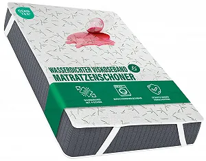 Наматрацник Utopia Bedding 140 x 200 x 30 см Водонепроникний М'який віскозний з еластичними кутовими ремінцями Oeko-Tex сертифікований дихаючий - Фото 1