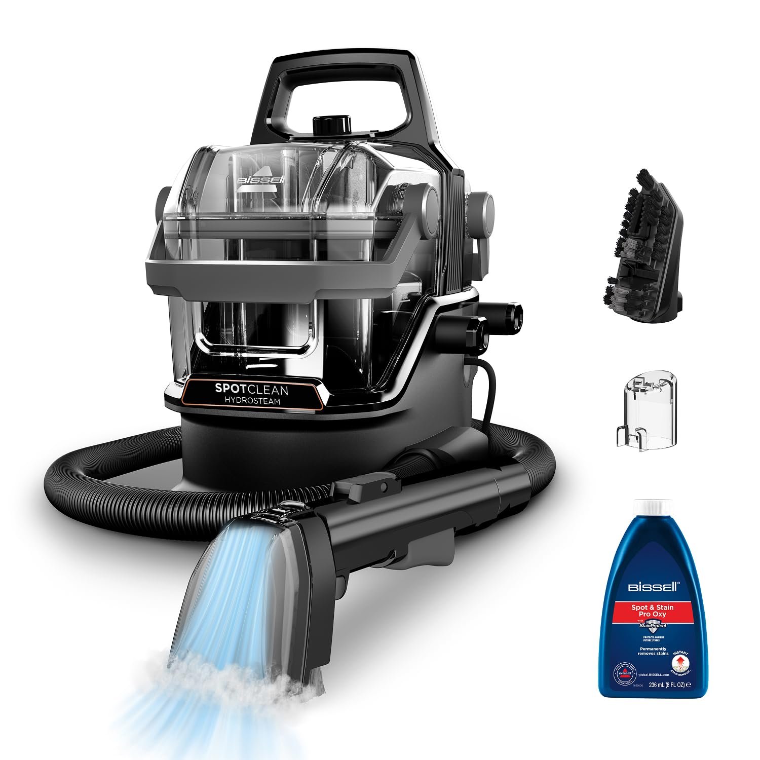 Устройство для чистки обивки BISSELL SpotClean HydroSteam, мощный двигатель 1000 Вт, 3689N, фото №1