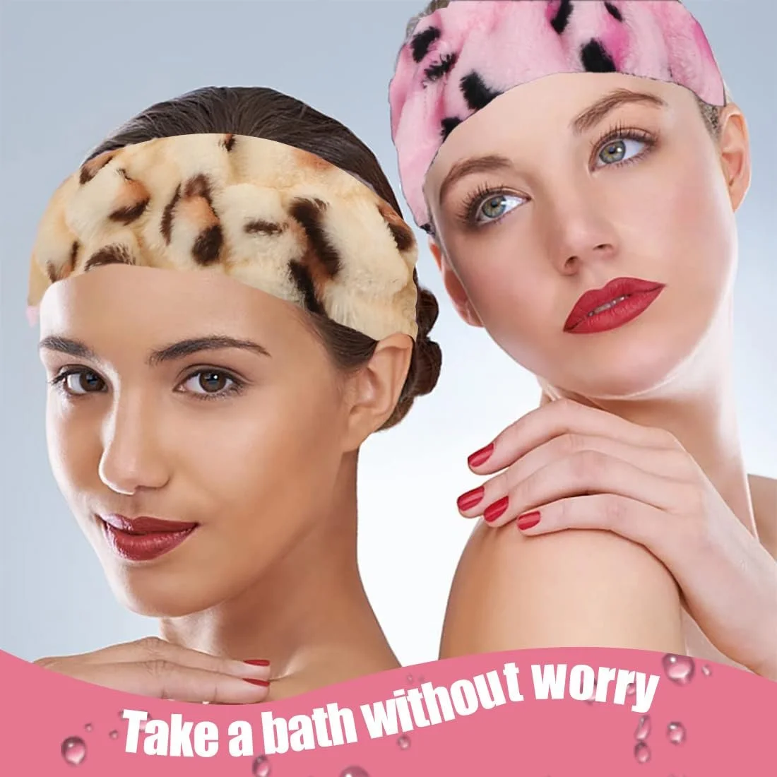 Набор эластичных фланелевых повязок для волос., фото №4 Набор эластичных фланелевых повязок для волос., фото №4