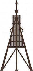 Наклейка на стіну Samunshi Kugelbake Cuxhaven 46 x 100 см Brown - Фото 1