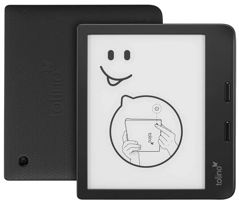 Електронна книга 7" Tolino Vision 6 / 16 ГБ / Android 8.1 / Wi-Fi / Сенсорний E-Ink екран (1264 × 1680) / Налаштовувана яскравість / Вологозахищеність IPX8 / Чорна, фото №1 Електронна книга 7" Tolino Vision 6 / 16 ГБ / Android 8.1 / Wi-Fi / Сенсорний E-Ink екран (1264 × 1680) / Налаштовувана яскравість / Вологозахищеність IPX8 / Чорна, фото №1
