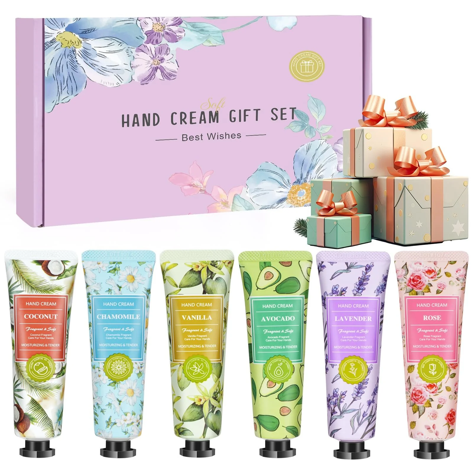 Крем для рук Без назви Міні Набір 6 шт Аромати рослин 30 г, фото №1