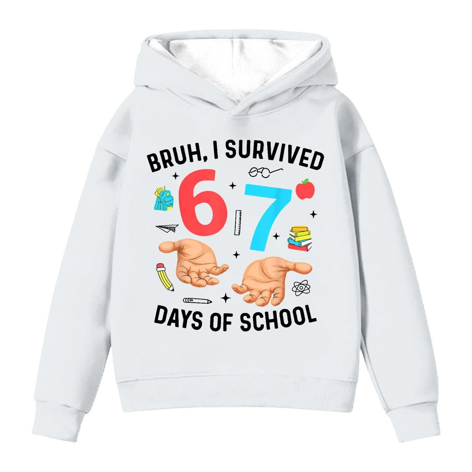 Дитячий Пуловер з капюшоном 67 Numbers Довгий рукав Зимовий, фото №2