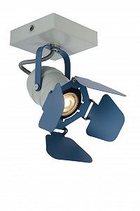 Точечный светильник Lucide Picto для детской комнаты 1 x GU10 синий - Фото 1