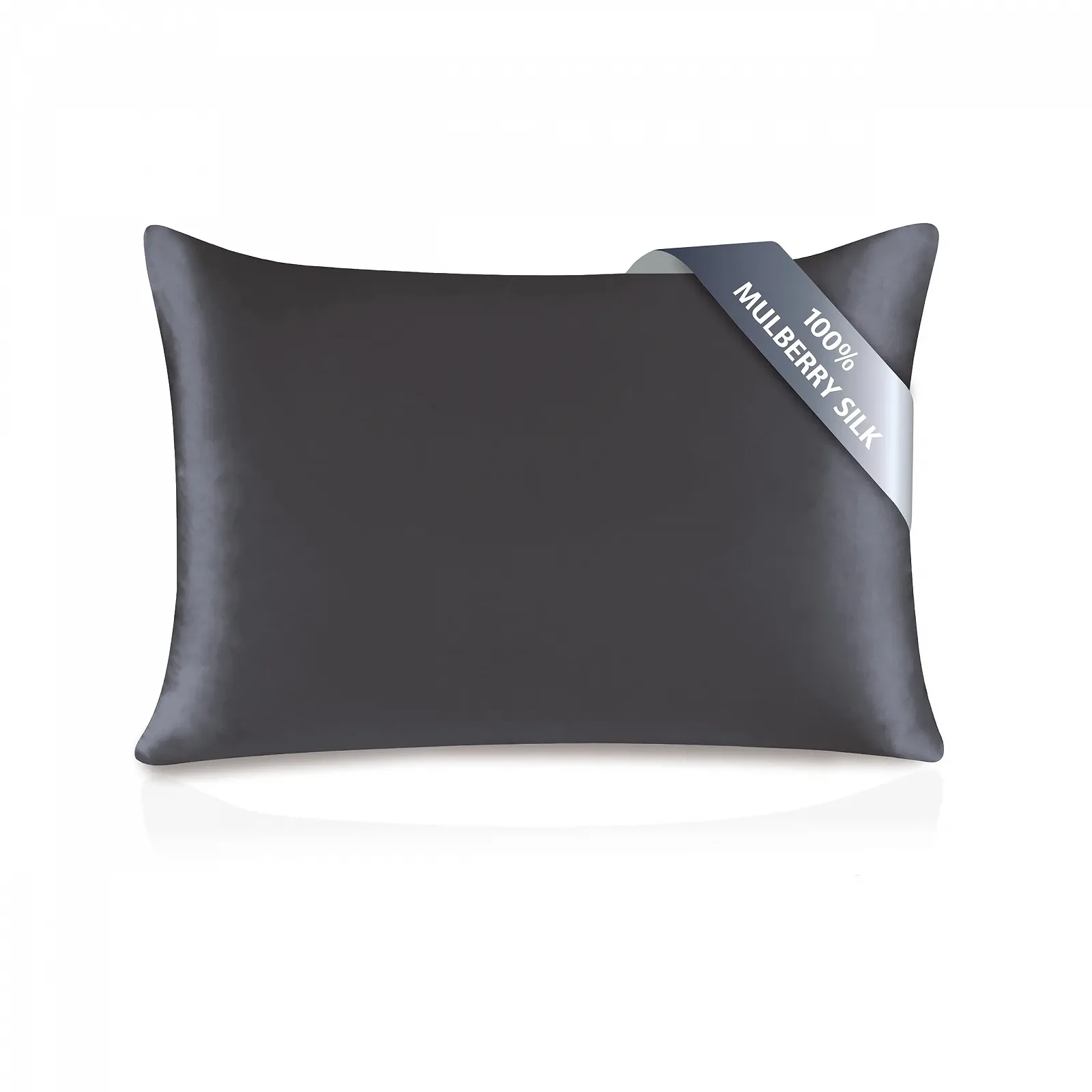 Наволочка Townssilk Шовк 19 мм Темно-сірий 40x80 см, фото №1 Наволочка Townssilk Шовк 19 мм Темно-сірий 40x80 см, фото №1