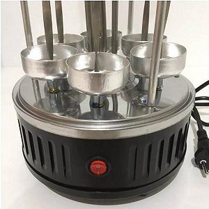 Электрошашлычница вертикальная Domotec BBQ MS-7781 на 6 шампуров тен колба - Фото 1