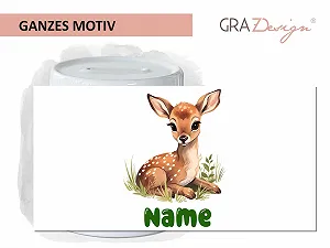 Скарбничка GRAZDesign Оленятко Керамічна synthetic.ua - Фото 1