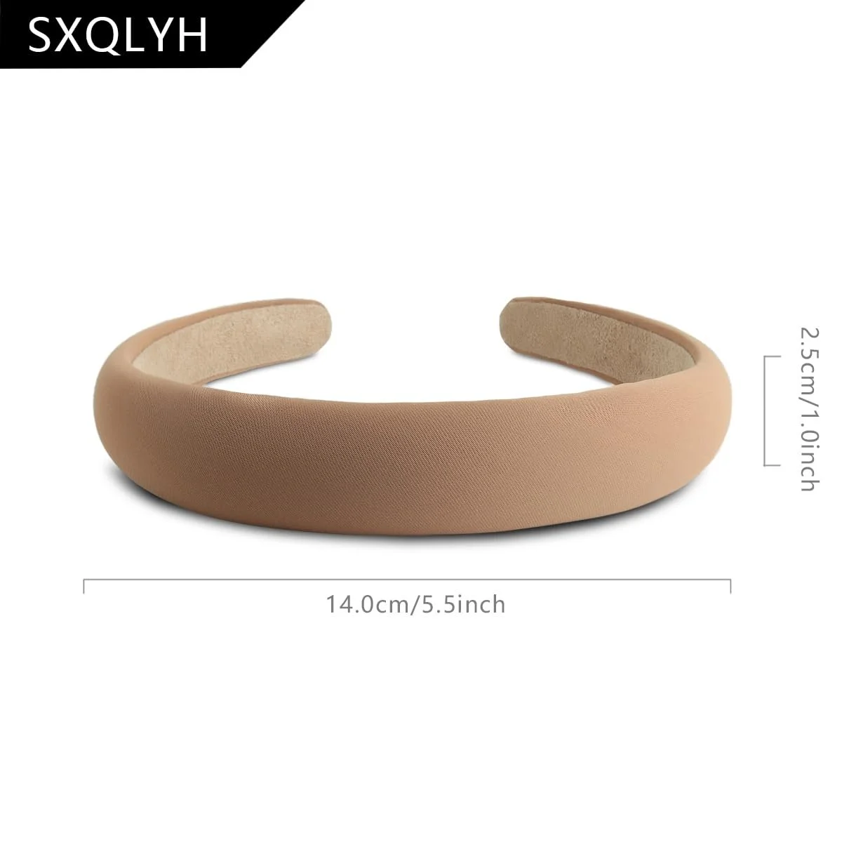 Обруч для волосся Тканинний з латексною підкладкою, фото №2