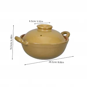 Кастрюля керамическая 500 мл с ручкой и крышкой synthetic.ua - Фото 1