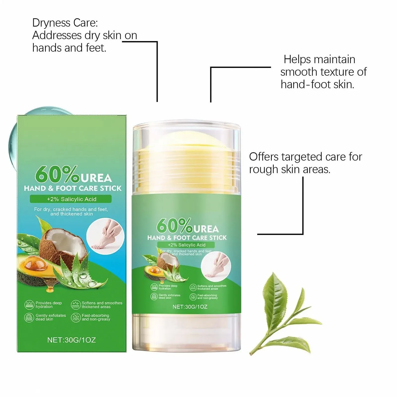 Олівець-бальзам для п’ят Heel Care Pen відновлювальний та зволожувальний для колін та ліктів, фото №8