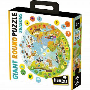 Пазлы HEADU Giant Round Puzzle Seasons круговые для детей 3-8 лет - Фото 1